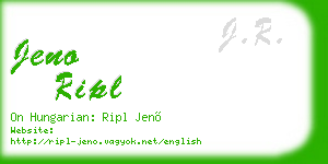 jeno ripl business card